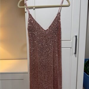 Victoria's Secret Shimmering Pink Sequin Dress